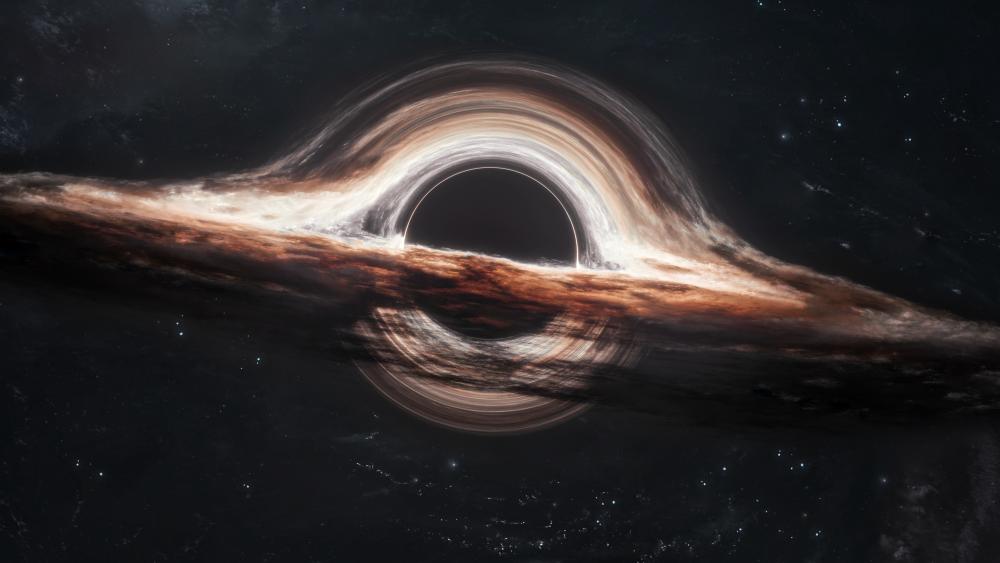 Mysteries of the Black Hole in Space wallpaper