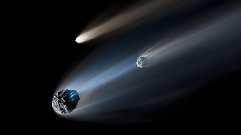 Triple Comets wallpaper