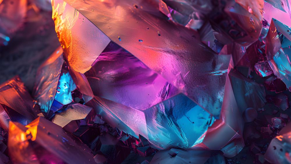 Dazzling Crystals in Vibrant Colors wallpaper