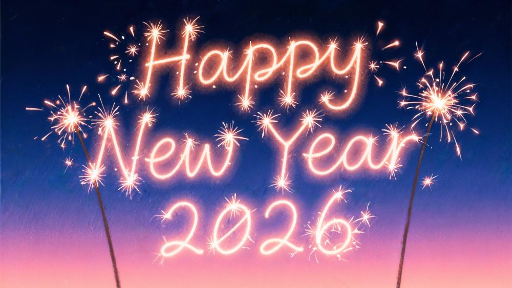 Sparkling New Year Celebration 2026 Wallpaper wallpaper