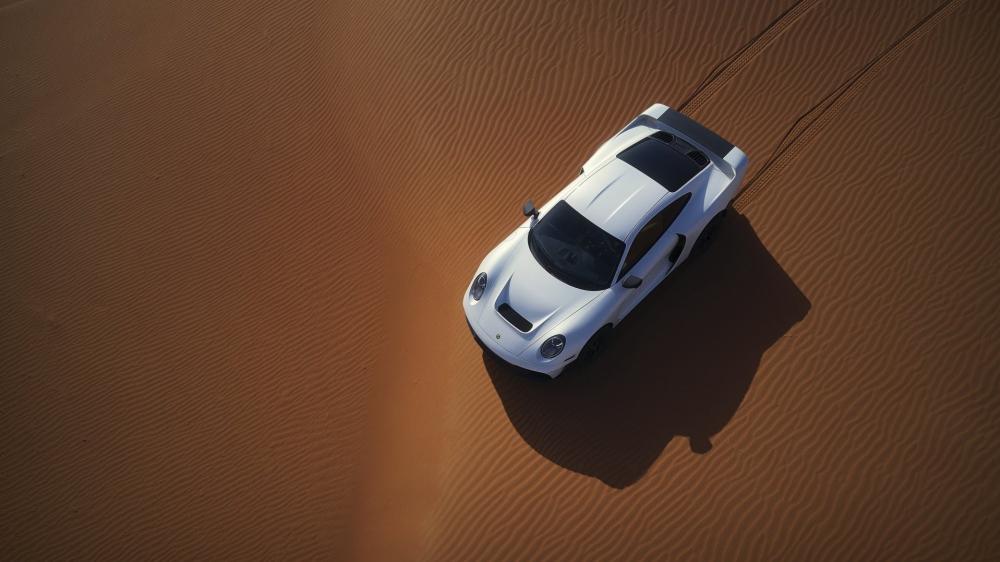 Gemballa Marsien Carving Silent Lines Across Desert Dunes wallpaper