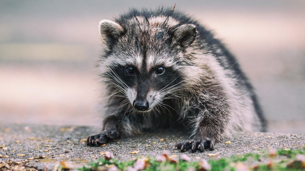 Adorable Curious Raccoon Closeup in Crisp 4K Detail wallpaper