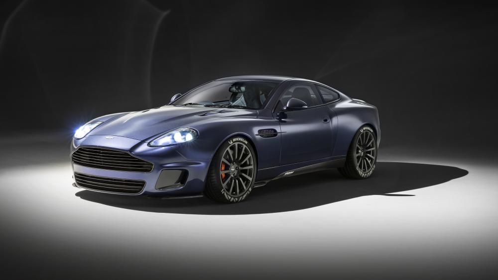 Aston Martin Vanquish Blue Midnight Studio Dreamcar Wallpaper wallpaper