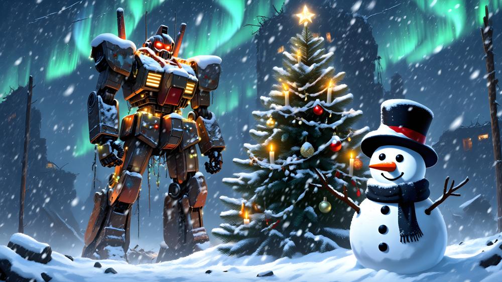 Robo Christmas wallpaper