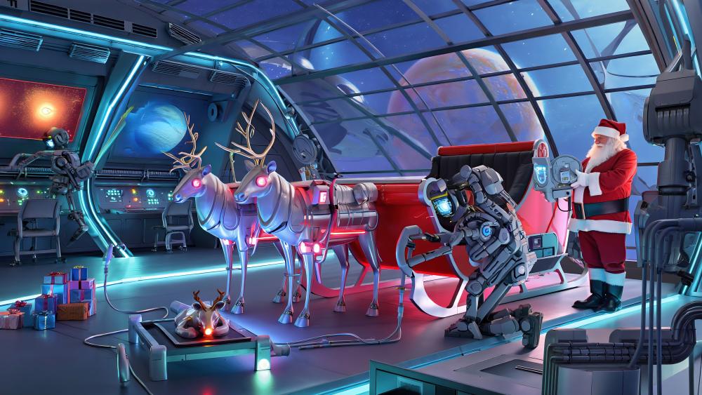 Santa's New Ride wallpaper