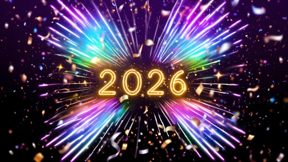 2026 Holographic Burst wallpaper