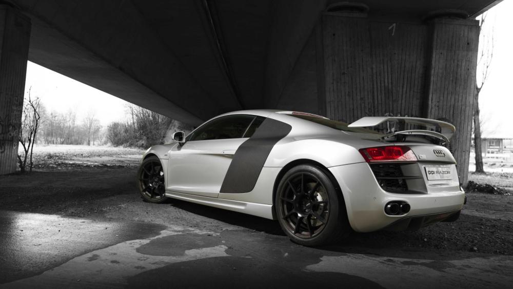 Audi R8 Razor Underpass Shadow Stance wallpaper
