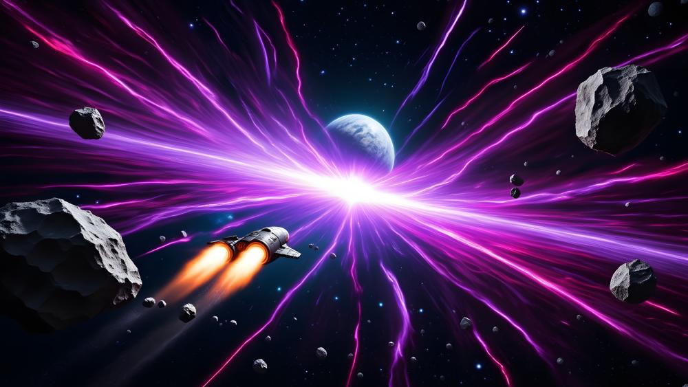 Purple Cosmic Burst wallpaper