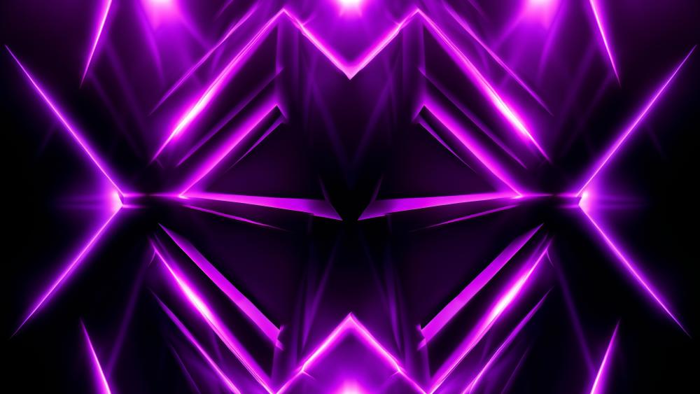 Purple Angular Geometry wallpaper