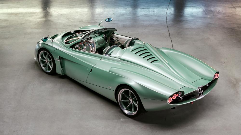 Pagani Huayra Codalunga Speedster Mint Green Roadster Wallpaper wallpaper