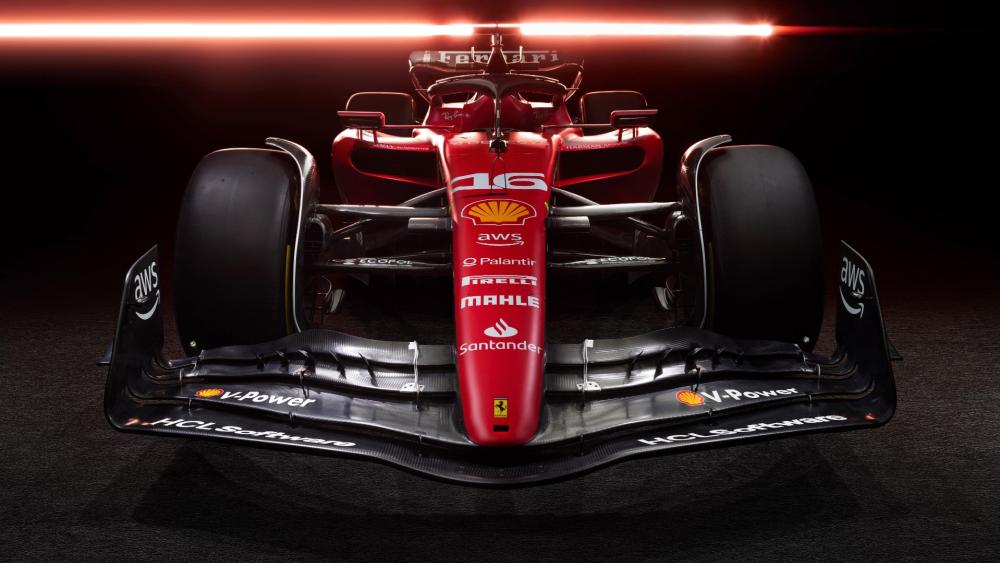 Ferrari Formula One Front View Red Racing Power Wallpaper wallpaper