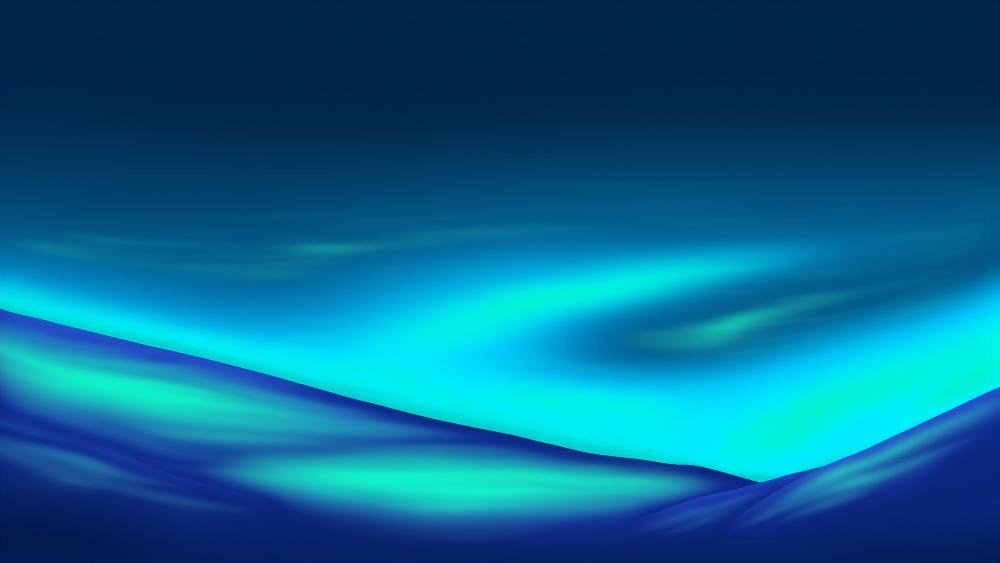 Aurora Blue Gradient Lines In Smooth Abstract Flow wallpaper