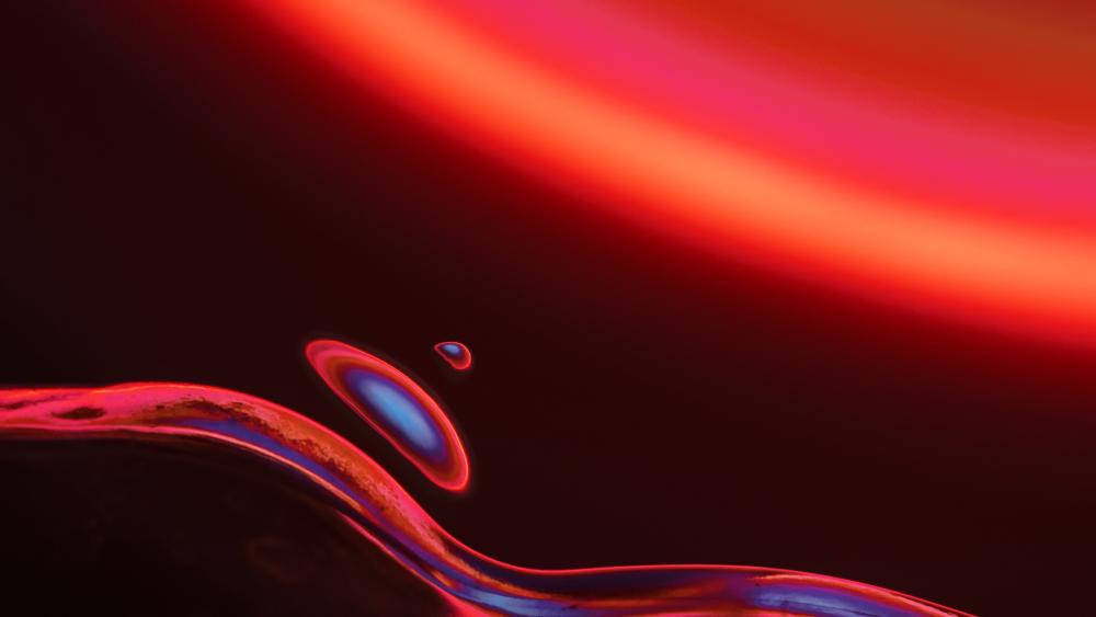 Vibrant Red Abstract Waves for Inspiration wallpaper
