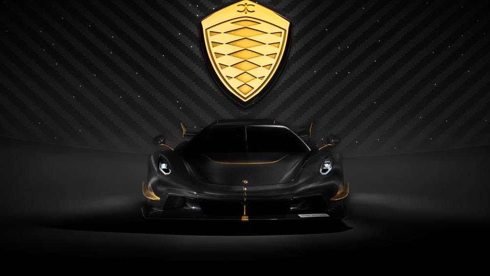 Gold Plated Koenigsegg Jesko wallpaper
