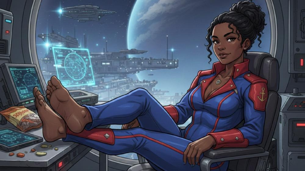 Space Cadet relaxing in her break!! wallpaper