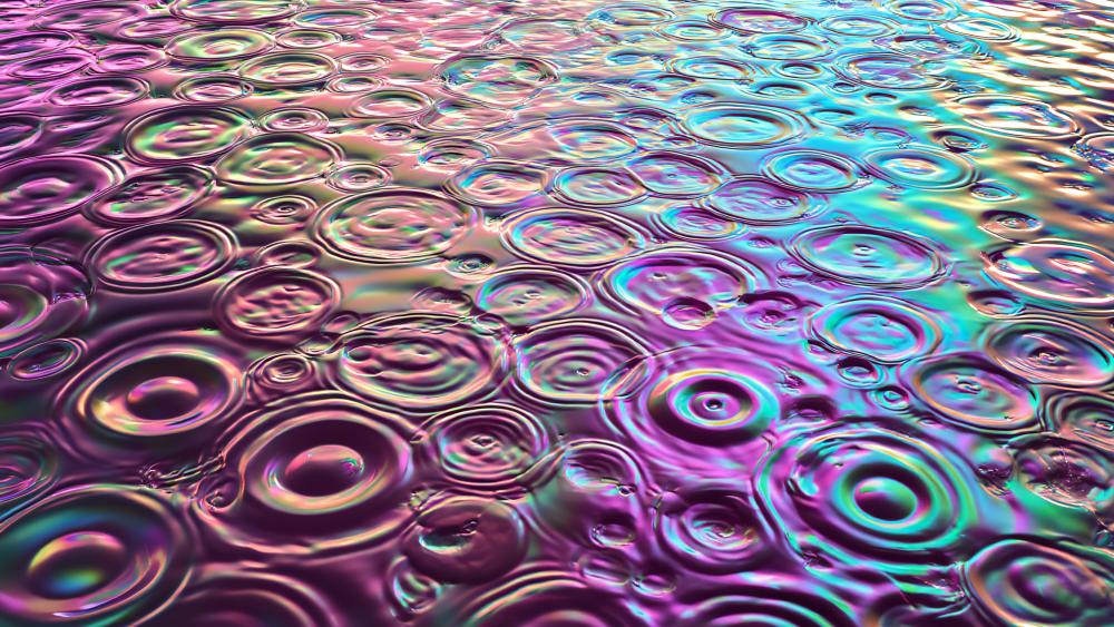 Holographic Ripples wallpaper
