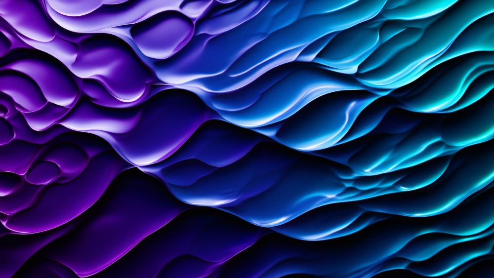3D Waves wallpaper