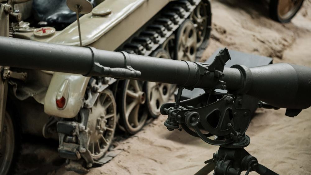 Panzerfaust 30 Anti Tank Launcher Detail in 5K Military Scene wallpaper