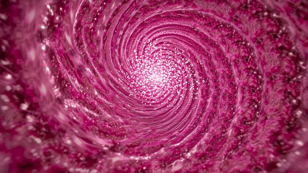 Red Sparkle Spiral wallpaper