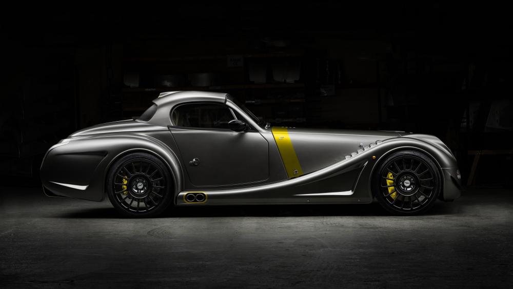Morgan Plus 8 Shadowed Performance in Sleek Metallic Detail wallpaper