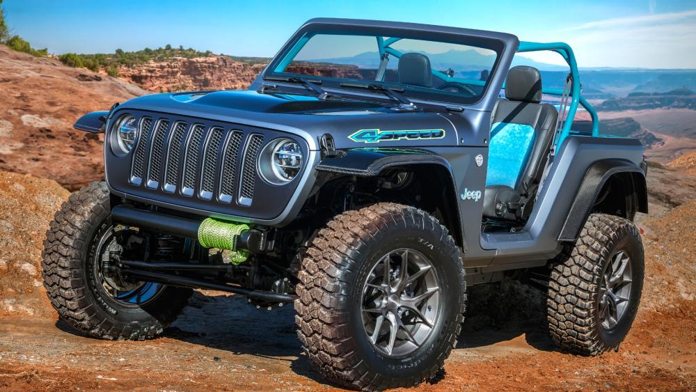 Jeep 4SPEED Off Road Convertible Ready for Canyon Trails wallpaper