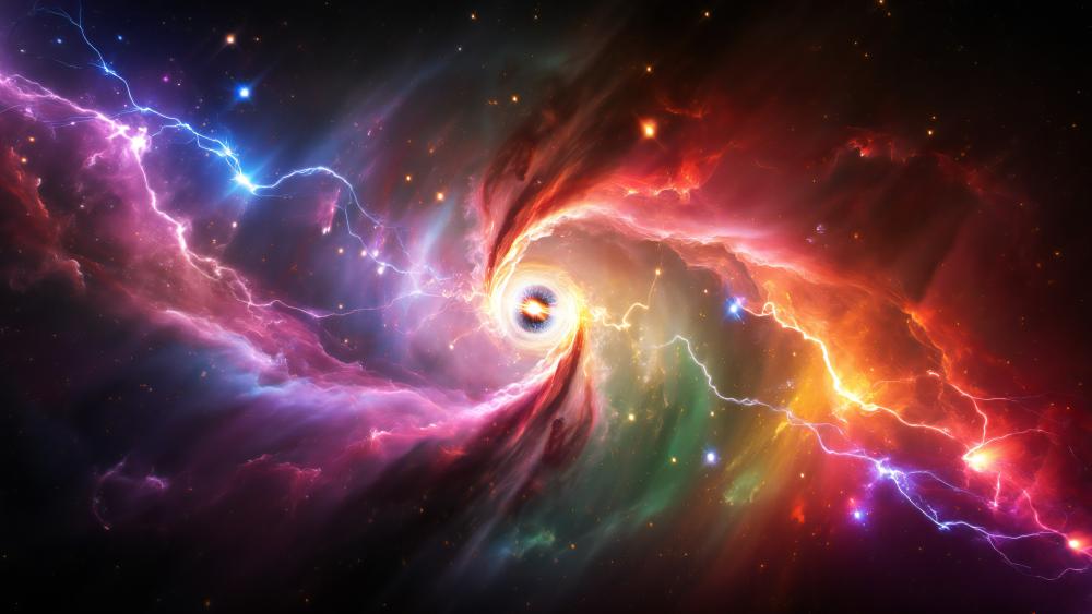 Colorful Cosmic Storm wallpaper
