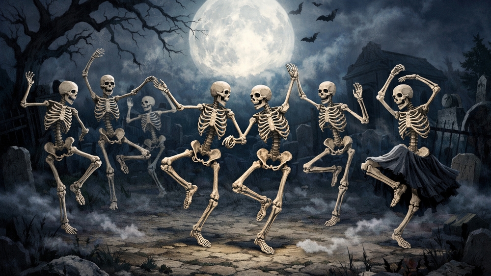 Midnight Bone Boogie Under the Full Moon wallpaper