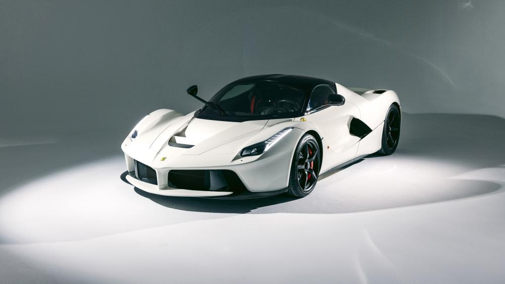 White Laferrari wallpaper