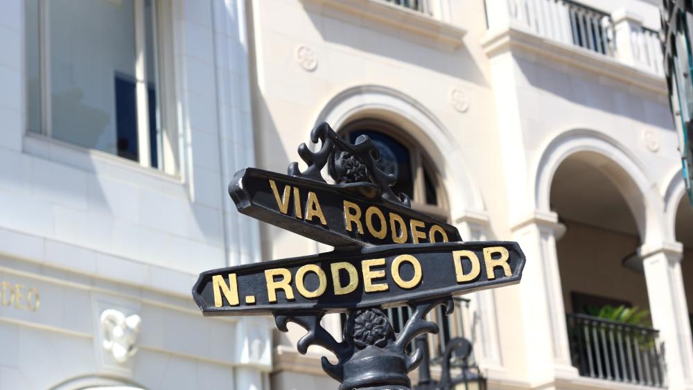 Rodeo Drive Street Sign Wallpaper wallpaper