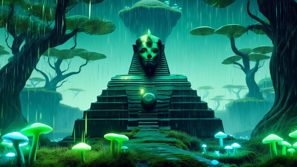 Egyptian Jungle wallpaper