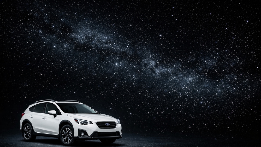 Subaru XV Beneath the Milky Way Night Sky Adventure wallpaper