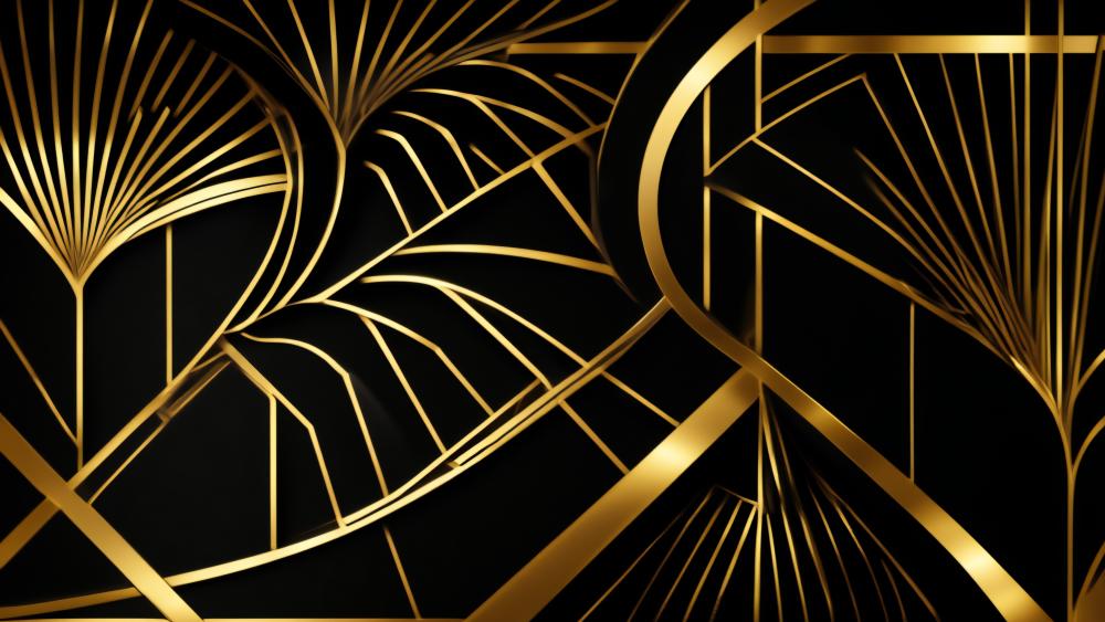 Avant Garde In Gold wallpaper