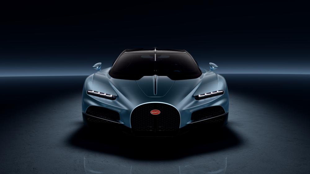 Bugatti Tourbillon Hypercar Front View in Moody 4K wallpaper
