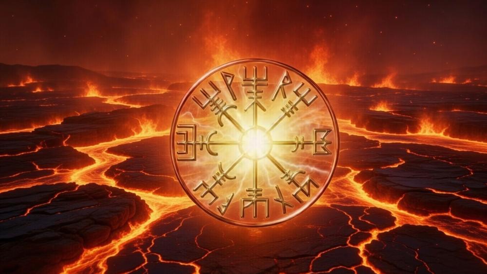 Runes Over The Lava Field wallpaper
