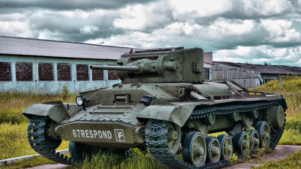 Valentine Mk III Tank Museum Display in Dramatic 4K Detail wallpaper