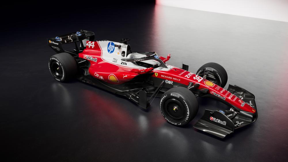 Ferrari Formula One Machine In Studio Light 4K Speed Aesthetic wallpaper