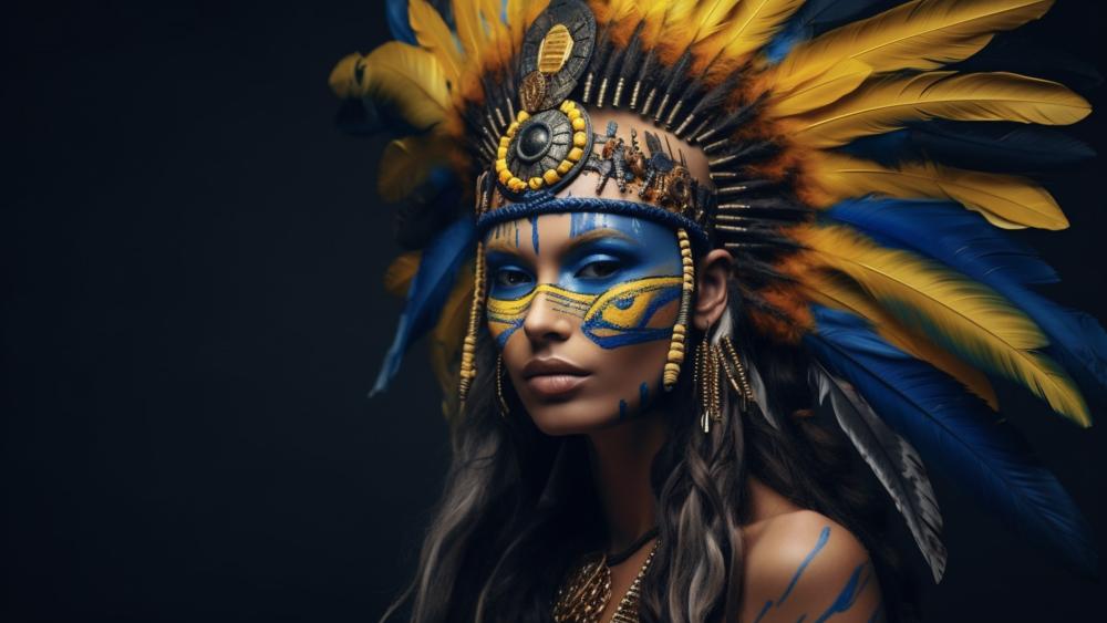 Feather Crown Guardian in Midnight Ceremony wallpaper