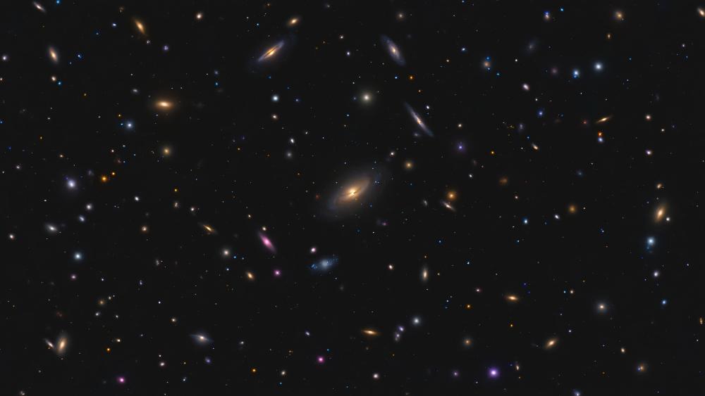 Galactic Deep Field Drift in the Infinite Universe wallpaper