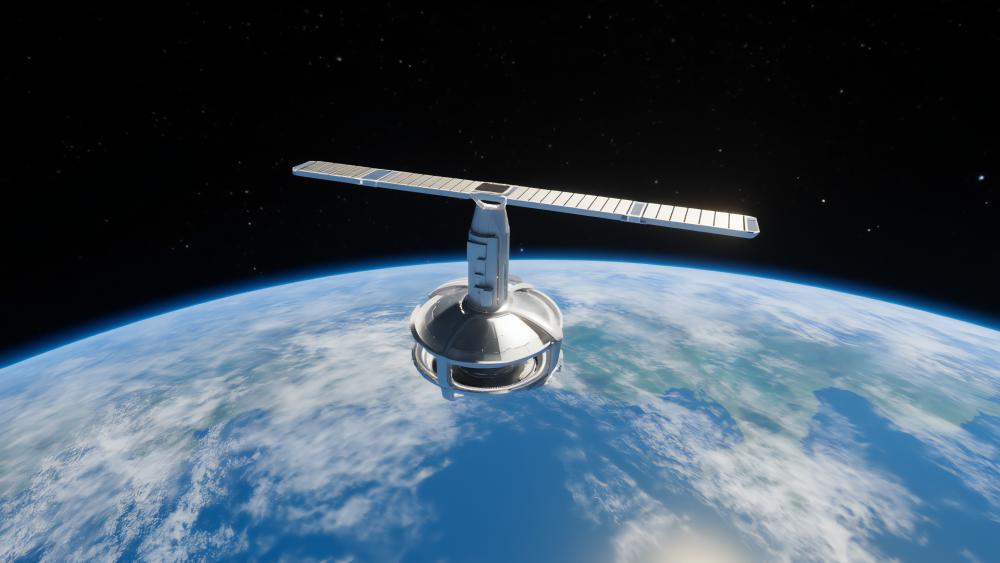 Space Station Above Earth wallpaper