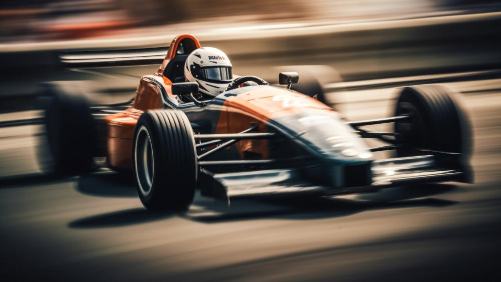 Blazing Formula Racing Speed Through the Apex in Crisp 5K wallpaper