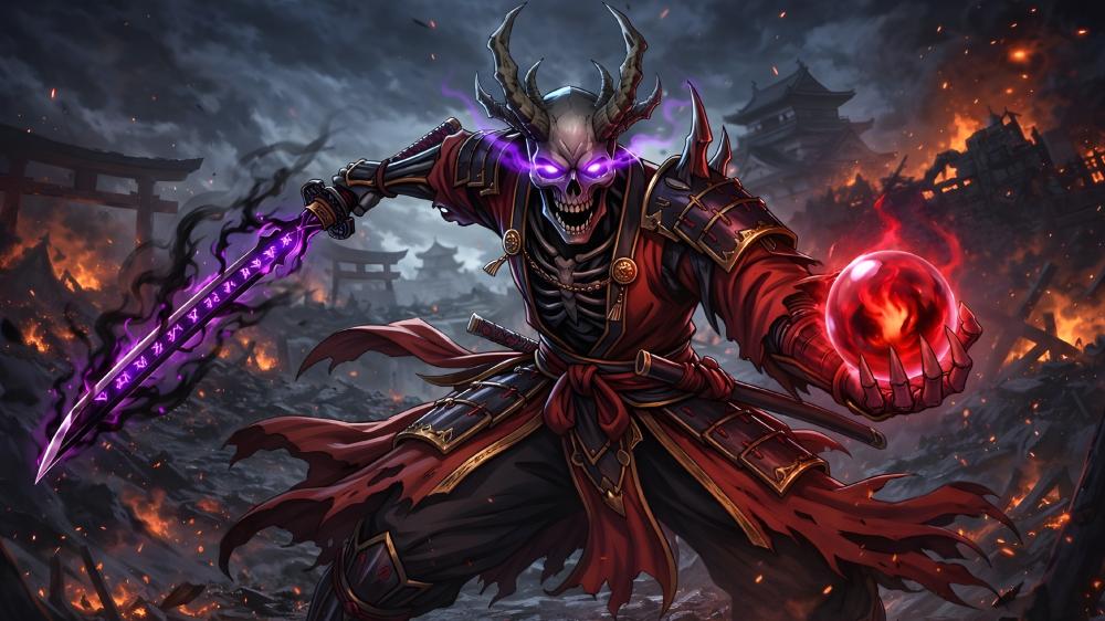 A horror anime demon wallpaper