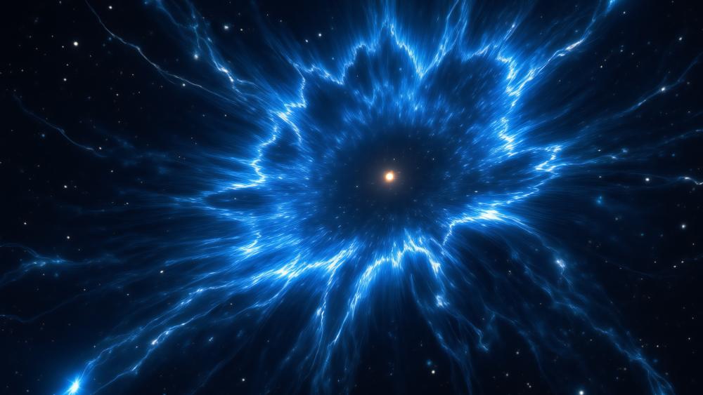 Sapphire Supernova Remnant wallpaper