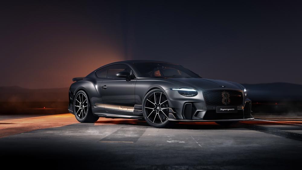 Bentley Continental GT Supersports Midnight Trackside 4K Wallpaper wallpaper