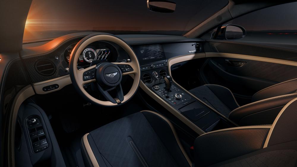 Bentley Continental GT Supersports Interior Sunset Glow 4K Wallpaper wallpaper