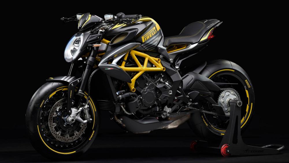 MV Agusta Dragster 800 RR Pirelli 4K Studio Wallpaper wallpaper