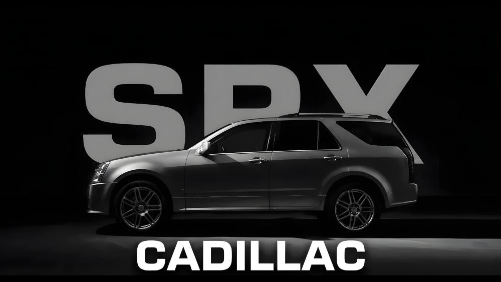 2007 Cadillac SRX Shadow Profile in Sleek 8K wallpaper