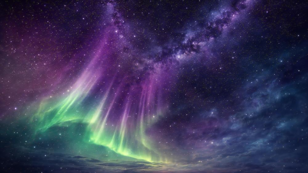 Space Aurora wallpaper
