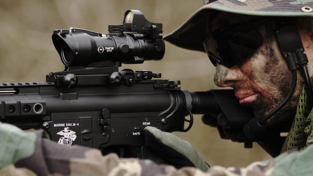 Steady Aim in Tactical Combat wallpaper