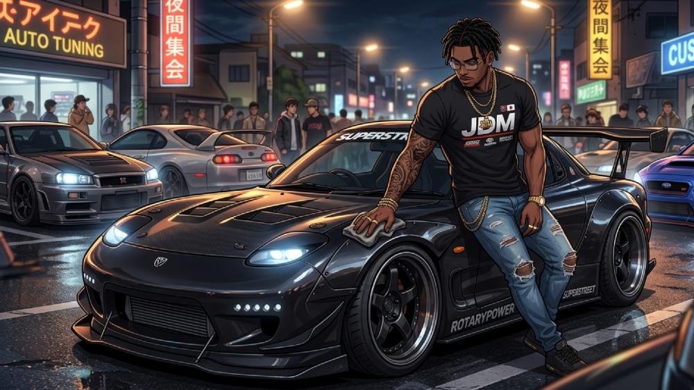Midnight JDM RX7 Dream wallpaper
