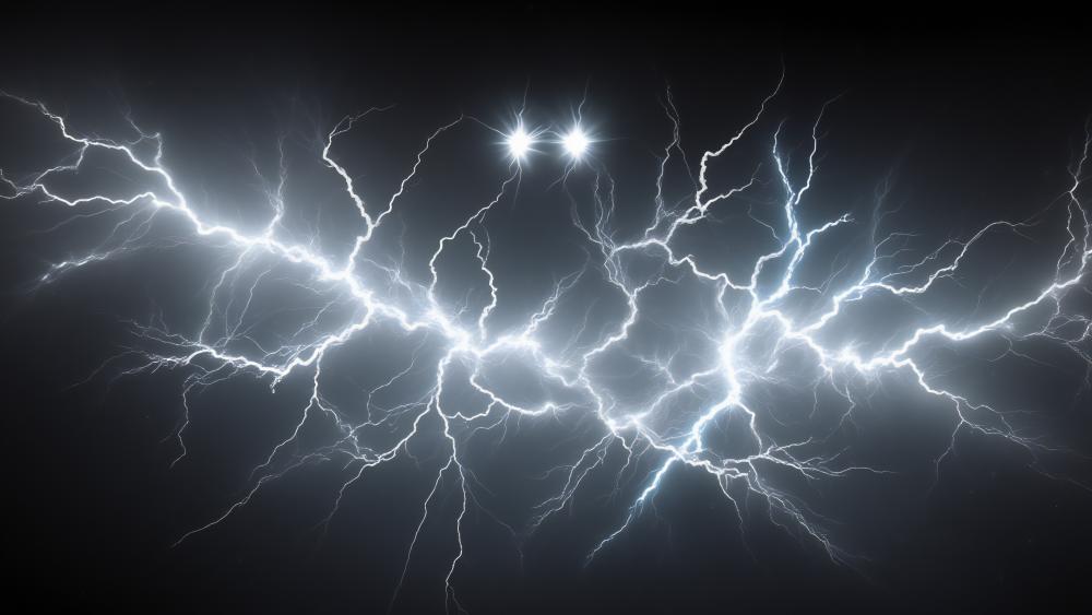 Cosmic Lightning wallpaper